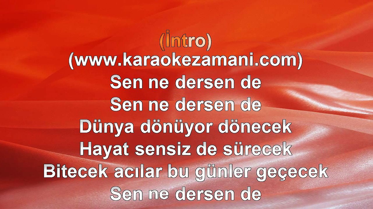Ebru Gündeş - Dünya Dönüyor - 2008 TÜRKÇE KARAOKE