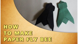 Fly Bee - Origami  How To Make Paper Fly Bee | Traditional Paper Toy