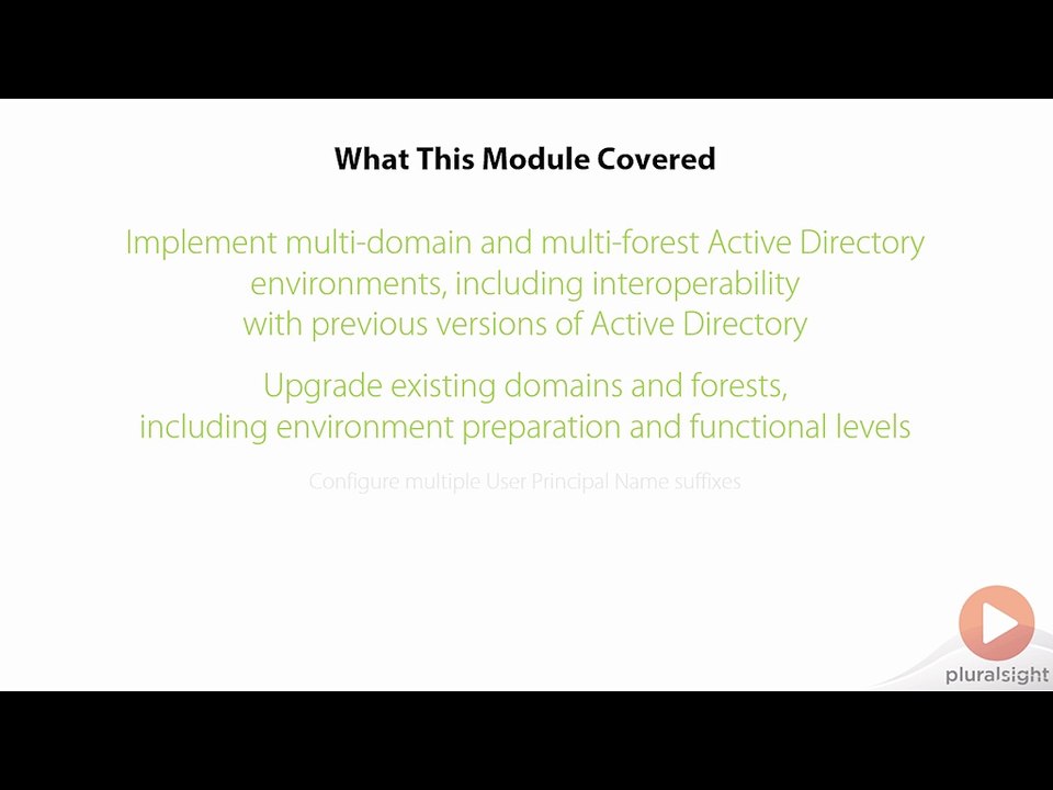 Pluralsight - Windows Server 2012 R2 (70-412) Configure Active Directory for Lecture-8