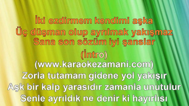 Ebru Gündeş - İyi Şanslar - 2007 TÜRKÇE KARAOKE