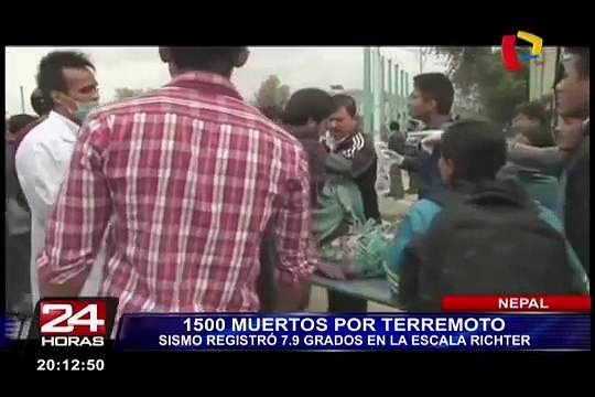 Terremoto de 7.9 grados en Nepal deja 1,500 muertos y cientos de heridos
