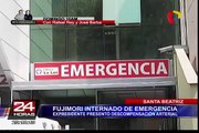 Santa Beatriz: Alberto Fujimori internado de emergencia por descompensación arterial