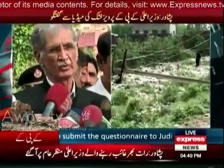 Pervaiz Khattak media talk on Peshawar Incident - 27th April 2015
