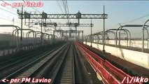 Alta Velocità Bologna - Milano 1° Tratto Treno Prove Archimede (dalla cabina)