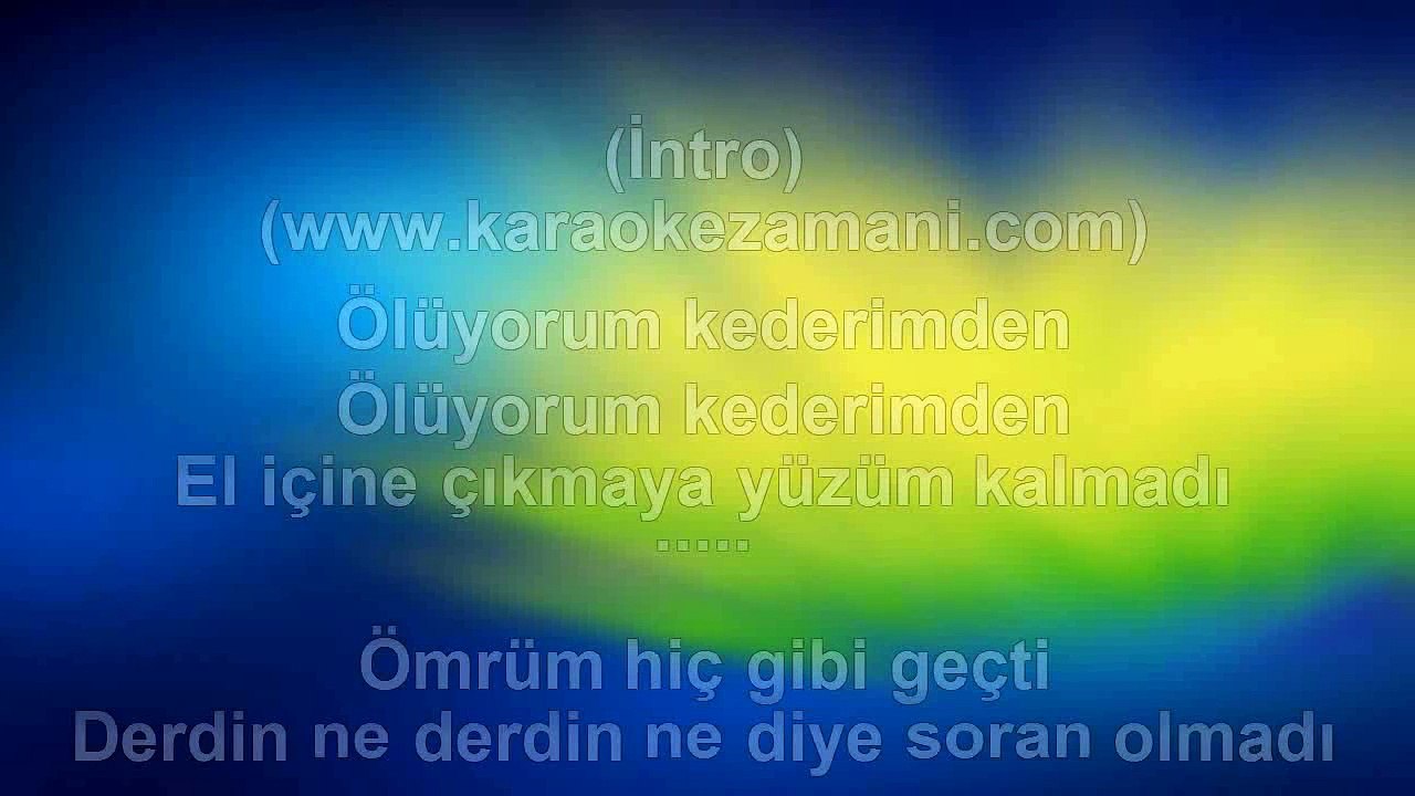 Ebru Gündeş - Ölüyorum Kederimden - 1997 TÜRKÇE KARAOKE