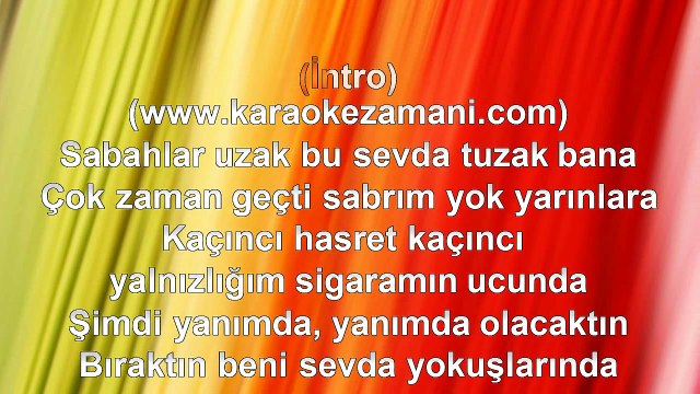 Ebru Gündeş - Sabahlar Uzak - 2001 TÜRKÇE KARAOKE