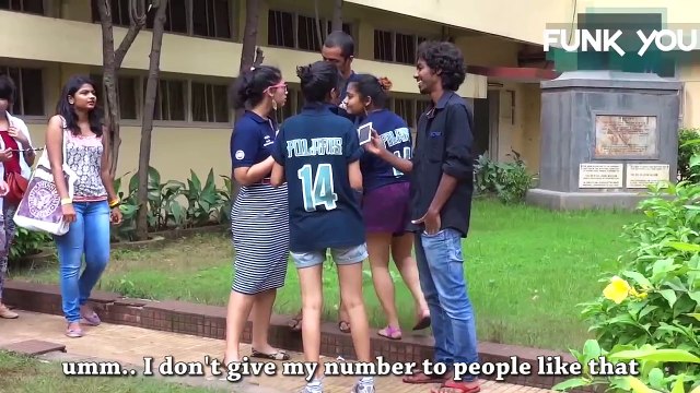 Reaction of Girls while being asked for Phone Number by Boys