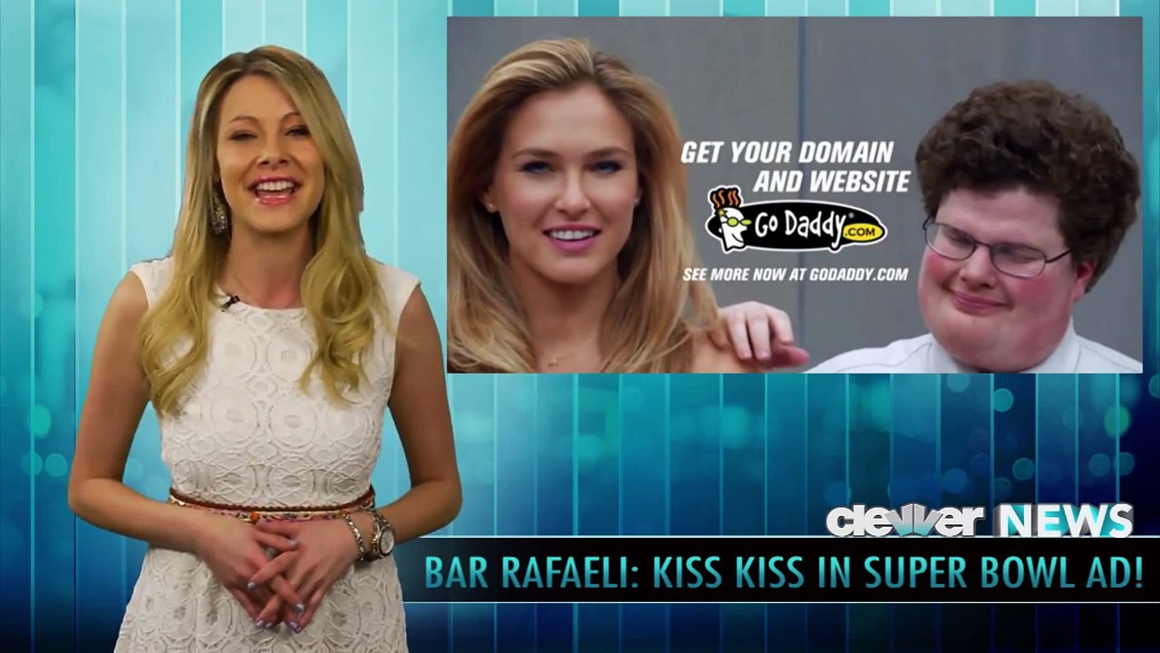 Go Daddy Bar Refaeli Kiss Super Bowl Commercial 2013 - FULL - video ...