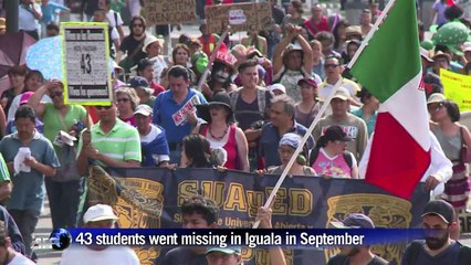 Families protest in Mexico following students' disappearance