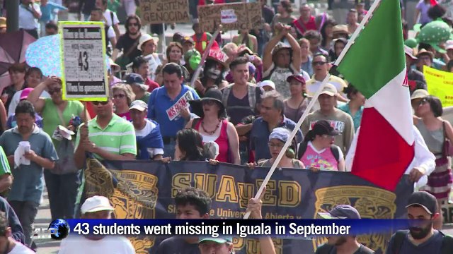 Families protest in Mexico following students' disappearance