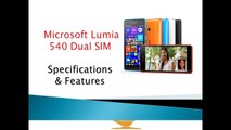 Microsoft Lumia 540 Dual SIM Specification and Features