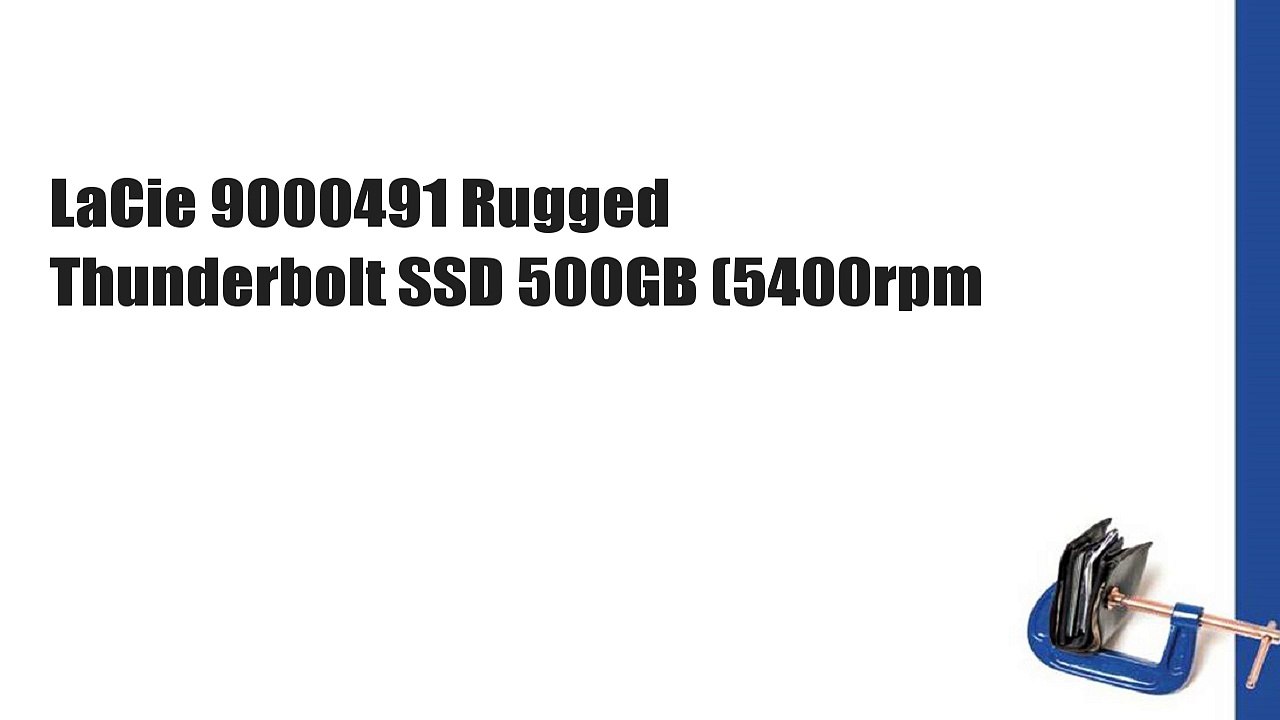 LaCie 9000491 Rugged Thunderbolt SSD 500GB (5400rpm