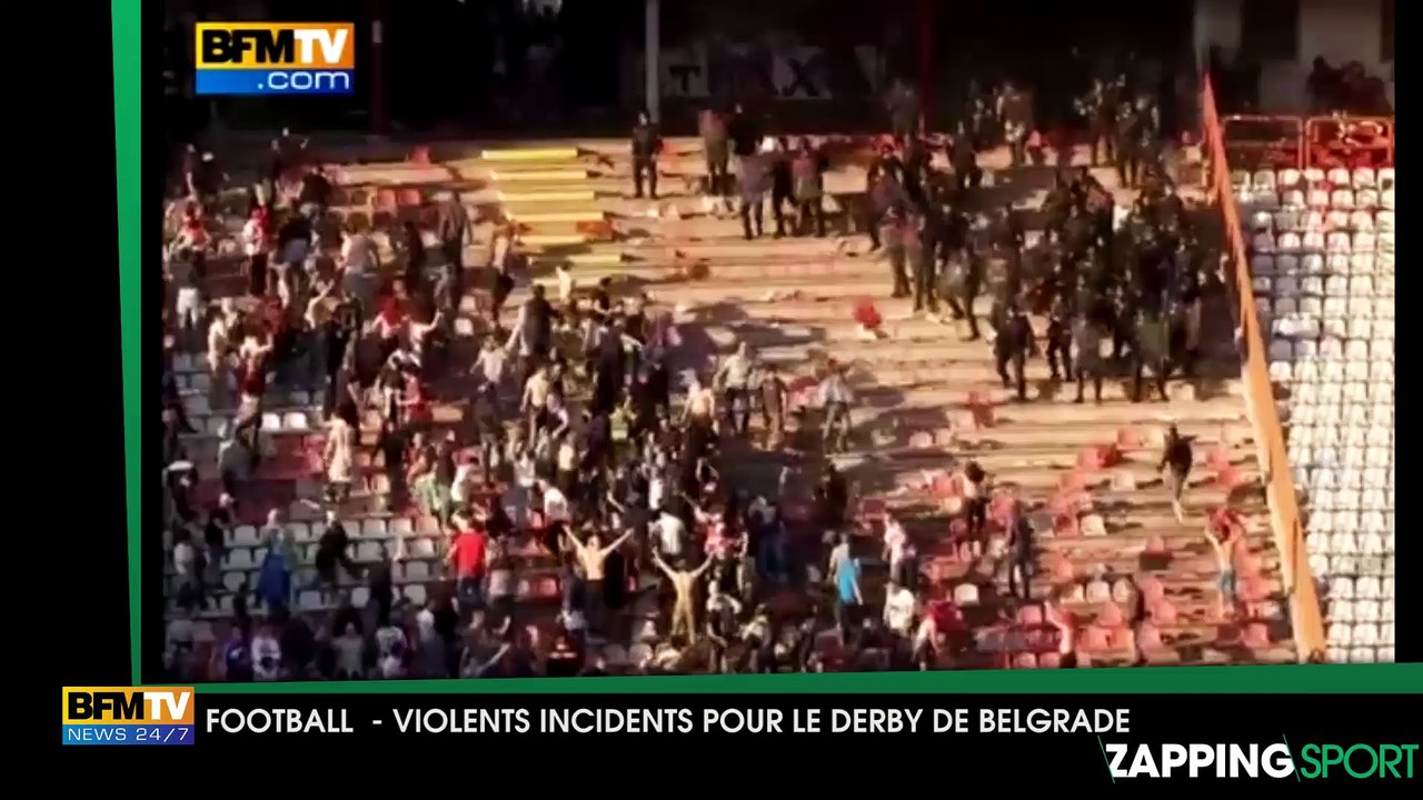 Des violences et une intervention musclée de la police lors du derby de Belgrade