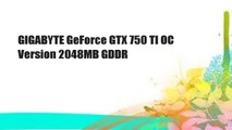 GIGABYTE GeForce GTX 750 TI OC Version 2048MB GDDR