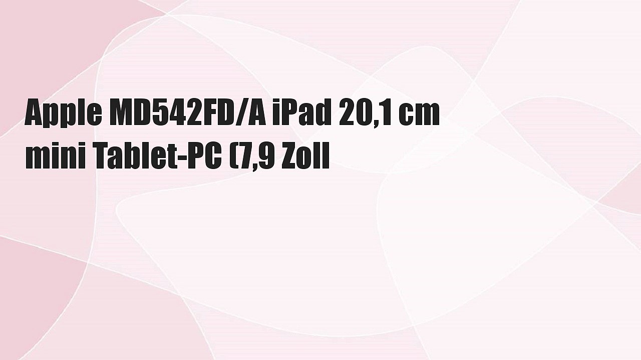 Apple MD542FD/A iPad 20,1 cm mini Tablet-PC (7,9 Zoll