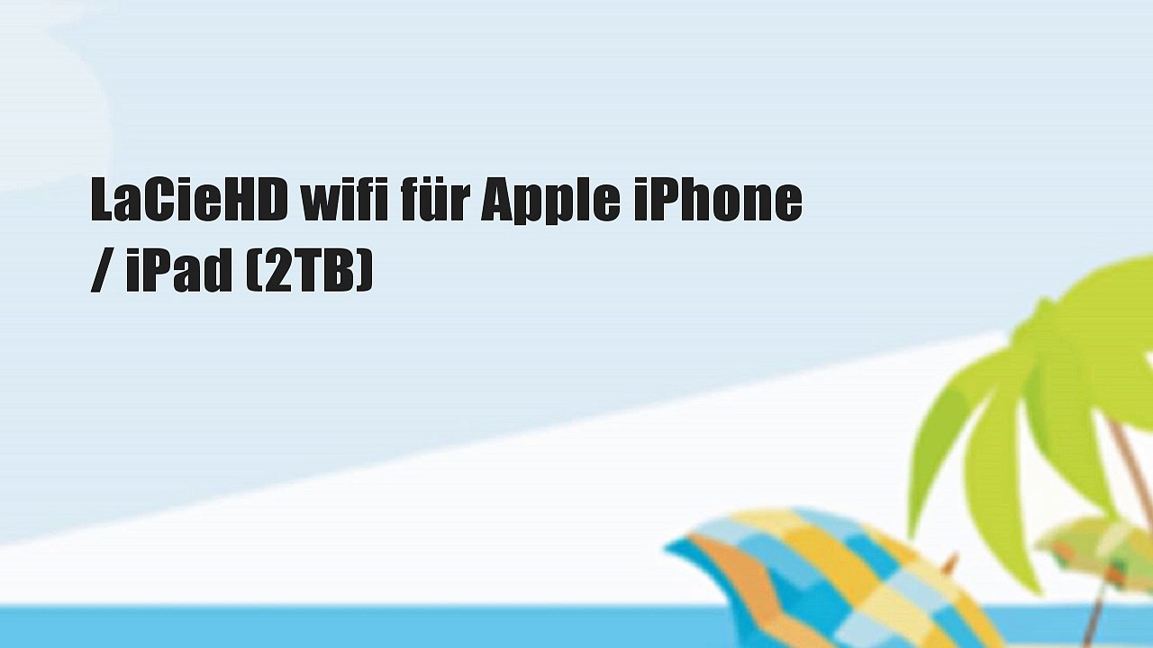 LaCieHD wifi für Apple iPhone / iPad (2TB)