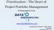 Project Ranking and Prioritization - The Heart of Project Portfolio Management