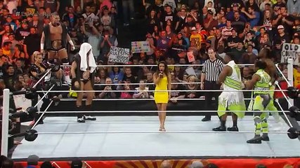 JoJo announcing The New Day vs Tyson Kidd and Cesaro - April 26, 2015