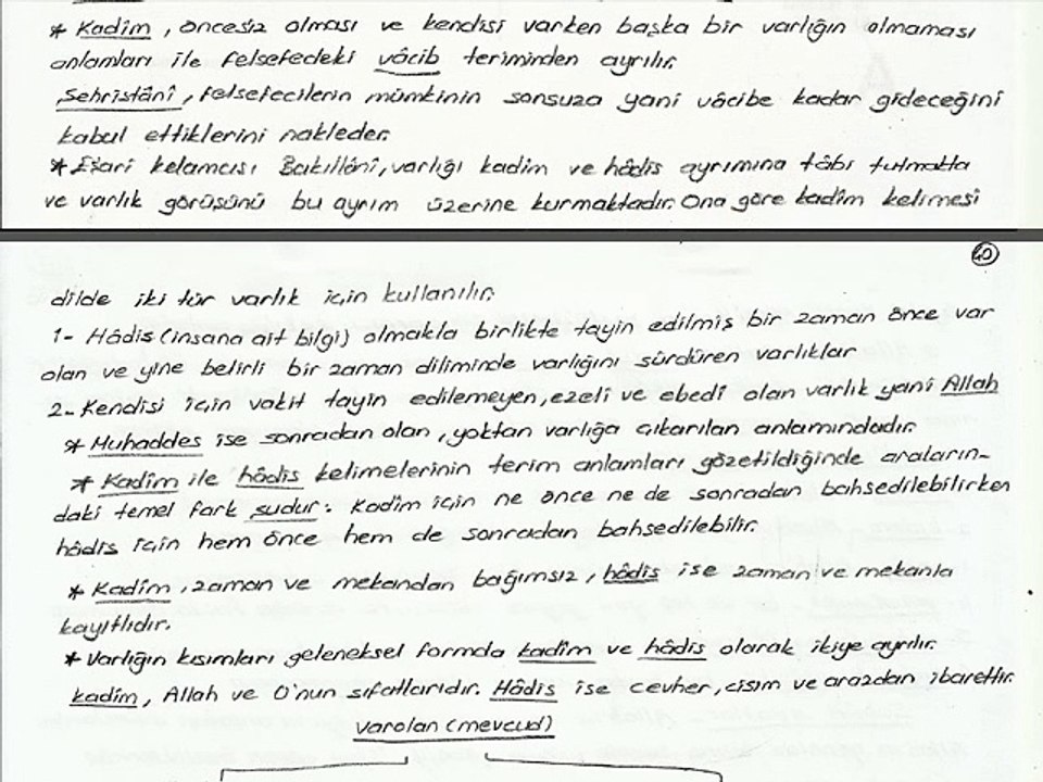 İLH2007 08.Ünite ErolBalcı - KELAMA GİRİŞ Ders Özeti Kelamda Varlık