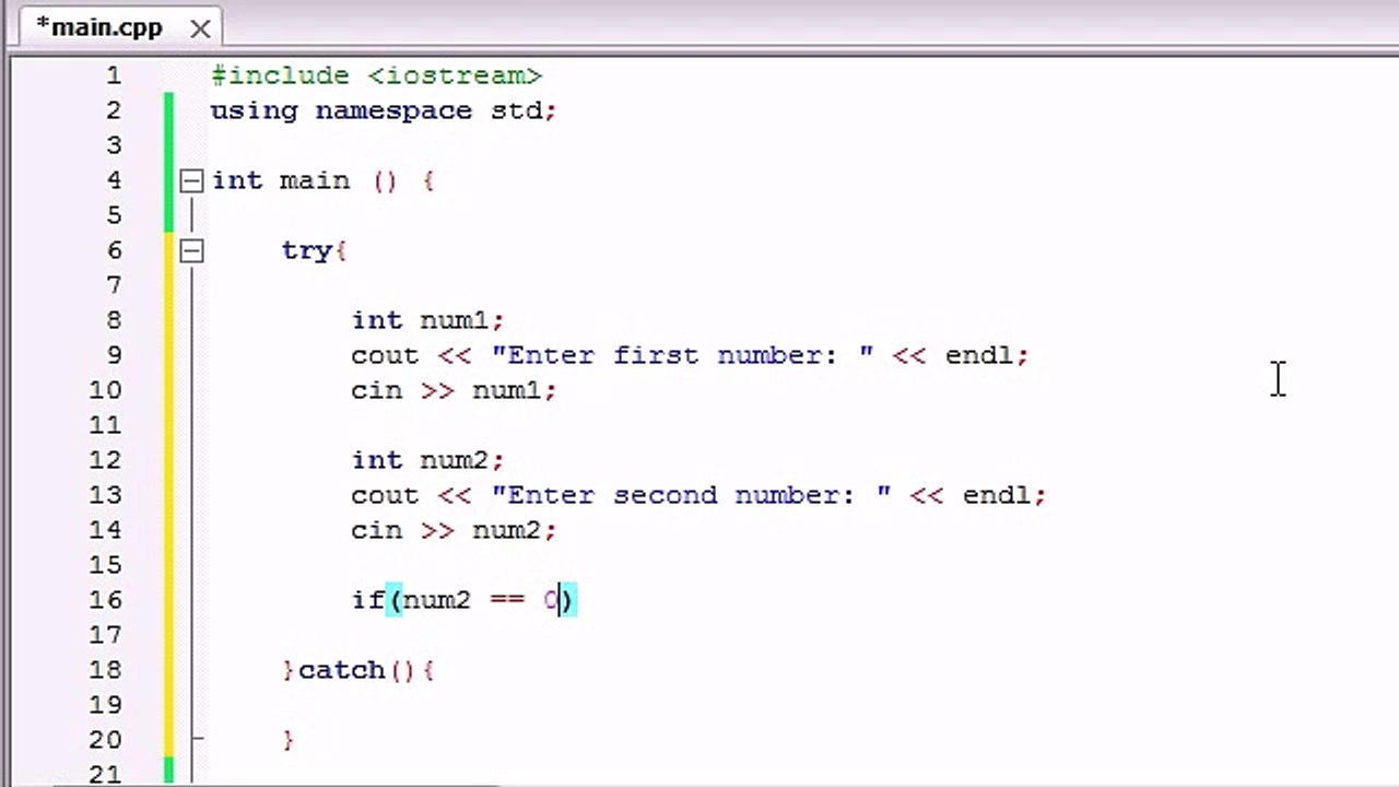 Buckys C++ Programming Tutorials - 63 - More Exceptions Examples