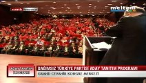 Bağımsız Türkiye Partisi Aday Tanıtım Konferansı Açılış Konuşmasını Yapan Yusuf Karaca 26,04,2015