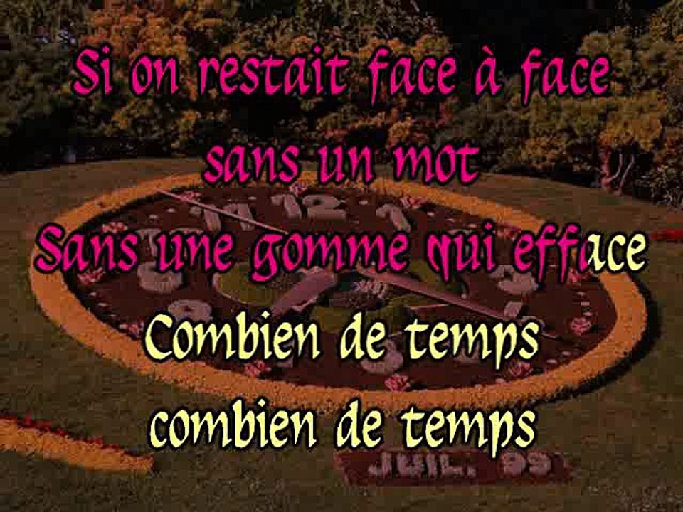 KARAOKE STEPHAN EICHER - Combien de temps