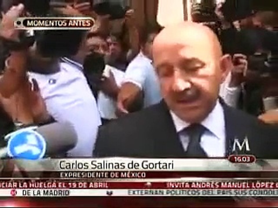 Arriba Carlos Salinas de Gortari a velorio de Miguel de la Madrid