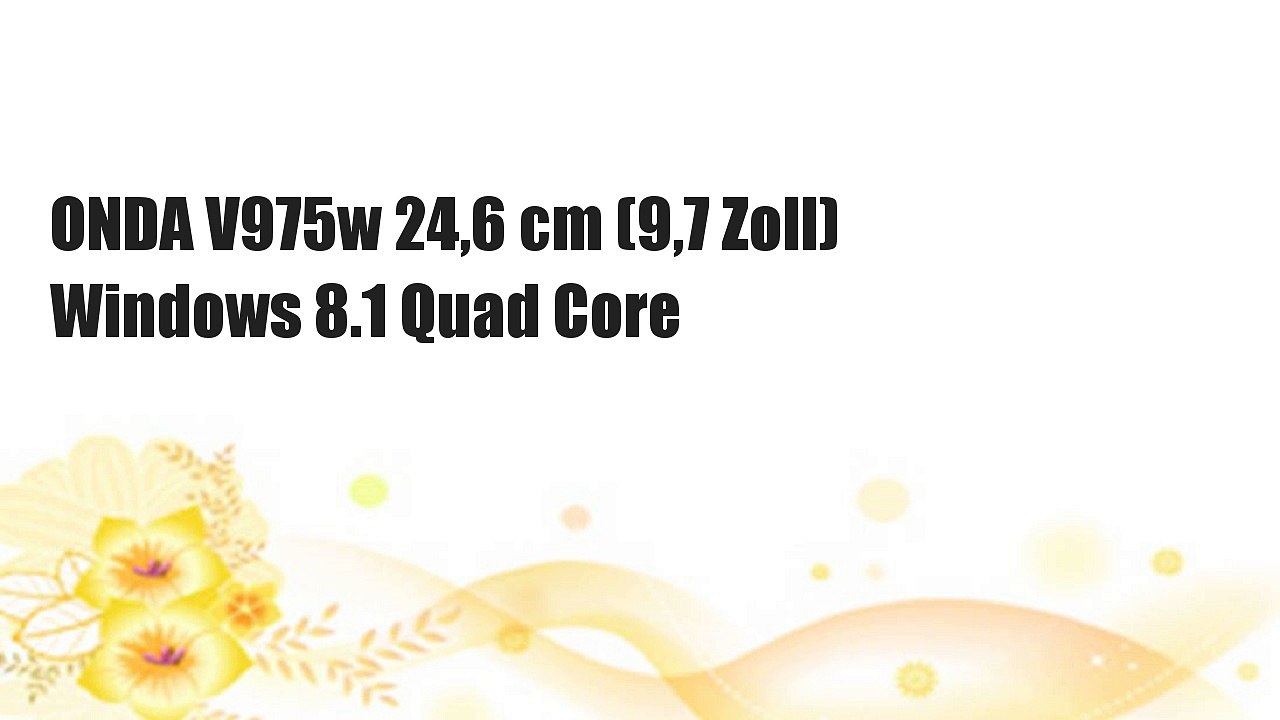 ONDA V975w 24,6 cm (9,7 Zoll) Windows 8.1 Quad Core