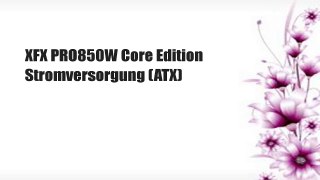 XFX PRO850W Core Edition Stromversorgung (ATX)