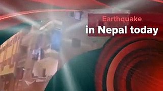 NEPAL EARTHQUAKE - 5 STORY BUILDING COLLAPSE