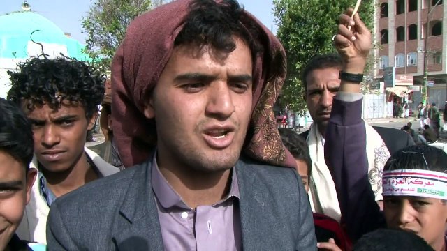 Yémen: des partisans des rebelles Houthis manifestent à Sanaa