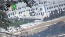 معركة تحرير جسر الشغور:احتراق اليات النظام في مدرسة الزراعة والأشتباك مع قوات النظام 27-7-2013