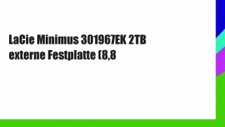 LaCie Minimus 301967EK 2TB externe Festplatte (8,8