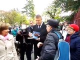 Klaus Iohannis face declaratii după vot