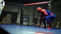 Spider Man submission grappling match - Eric Red Schafer - Triangle Choke - BJJ Blackbelt