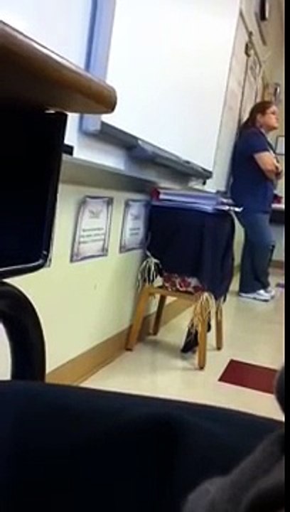 Kid screaming at teacher