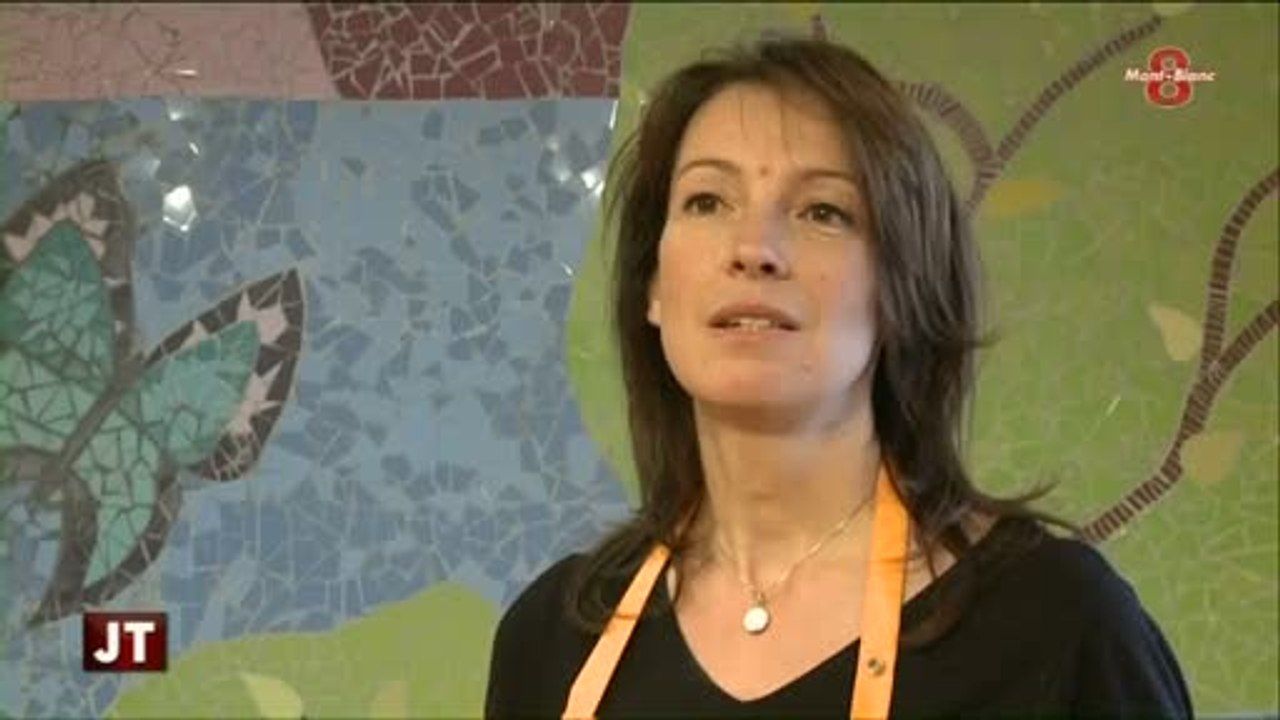 Portrait de Viviane Wolff, artisan mosaïque (Haute-Savoie)