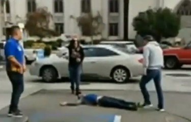 Boyfriend Knocks Out Girlfriend's Attacker With One Punch