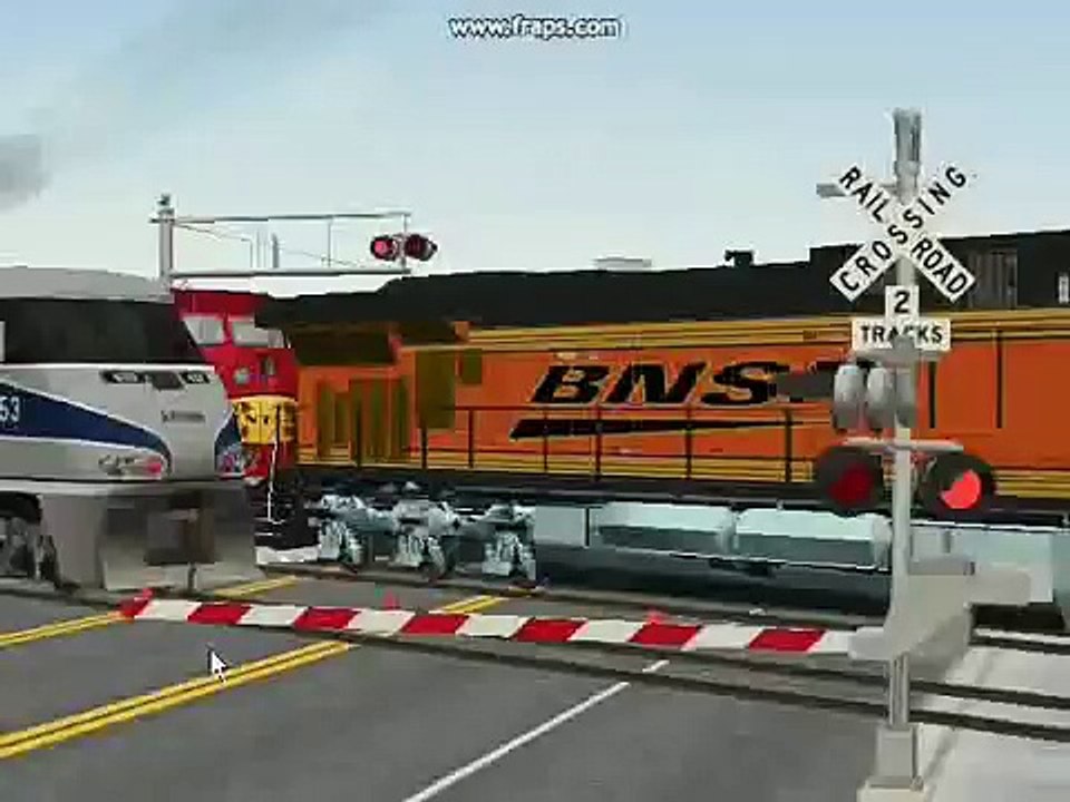 BNSF & Surfliner Meet in MSTS.