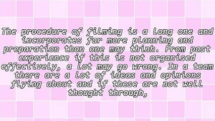 Pre Production Checklist