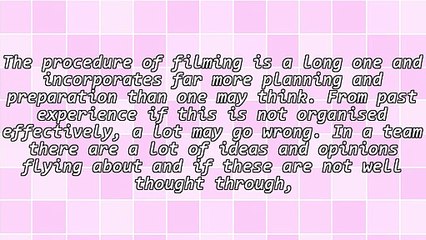 Pre Production Checklist