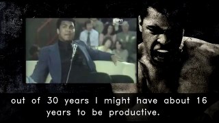 Muhammad Ali gives a inspirational and thought provoking speech