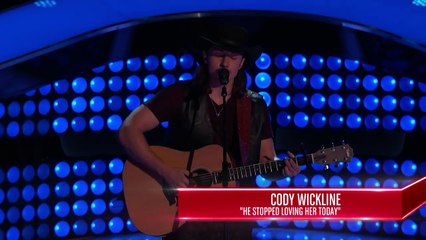 The Voice 2015 Blind Audition - Cody Wickline: "He Stopped Loving Her Today"