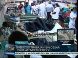 Médicos atienden sin descanso a miles de heridos en Nepal