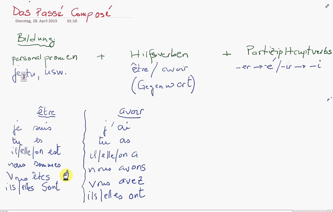 Passé Composé: Die Bildung