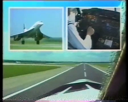 Concorde-From the cockpit, Take-off and landing.