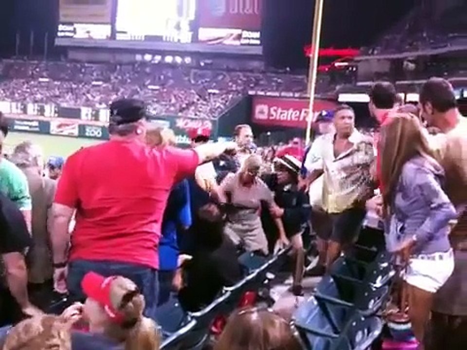 Angels baseball fan fight video Dailymotion