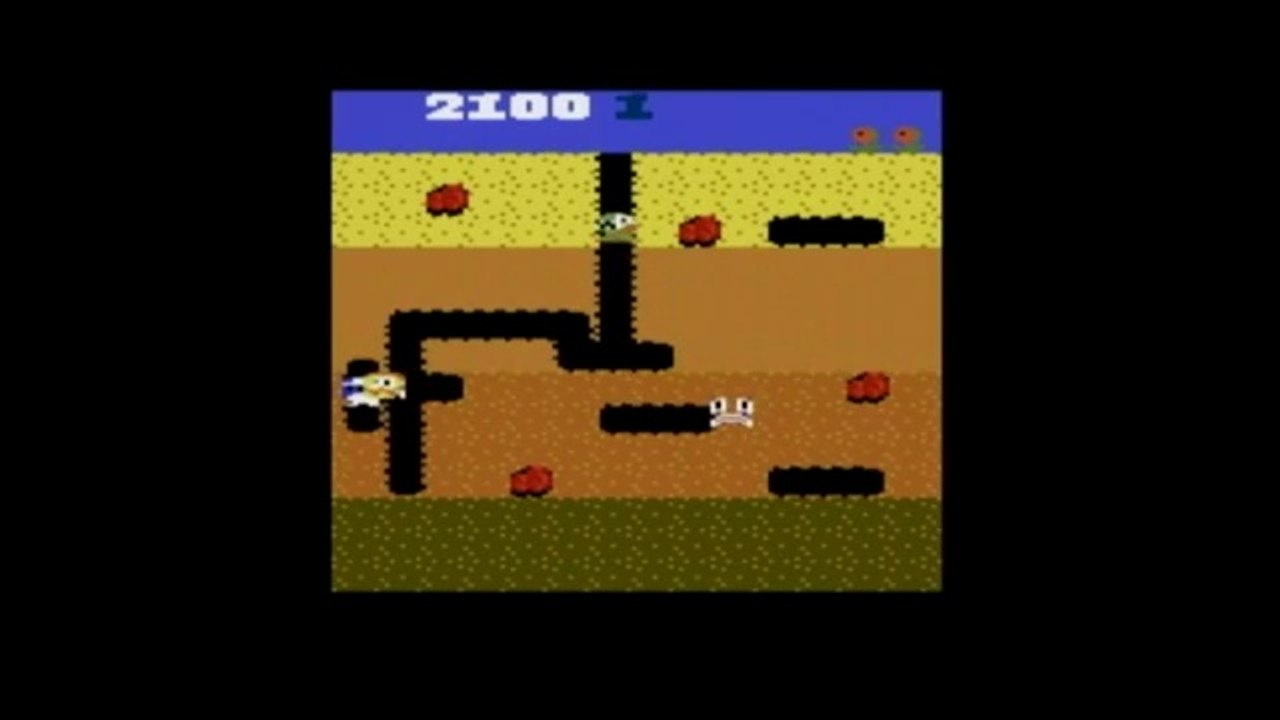 LET'S PLAY DIG DUG FOR ATARI 7800 GAME REVIEW