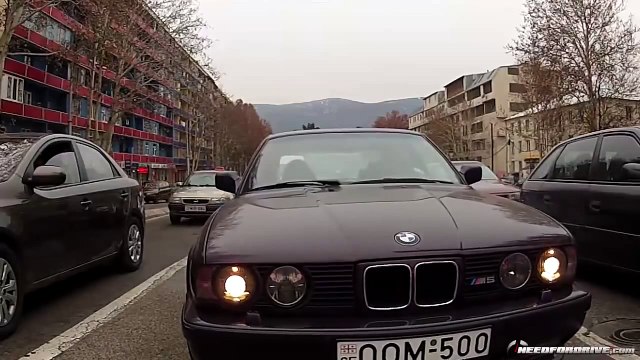 BMW E34 M5 Driving/Drifting in TBILISI streets