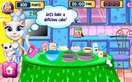 Angela Cooking Cake - My Talking Angela -  Full Game Episode - Game For Kids